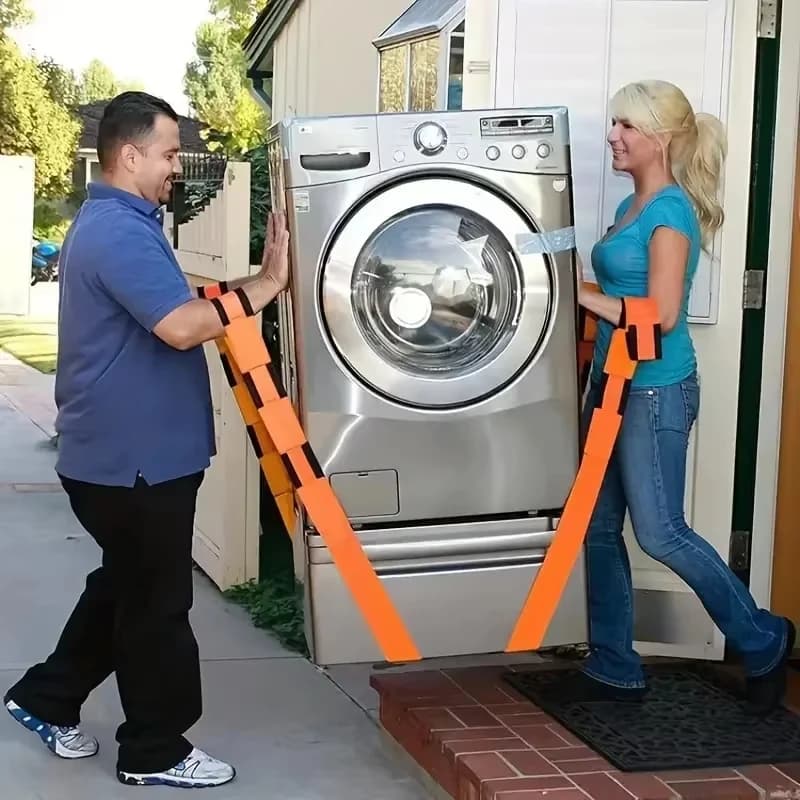 Transport belts for furniture and household appliances, work-saving belts for the transport of heavy goods goods, reusable and resistant straps for moving