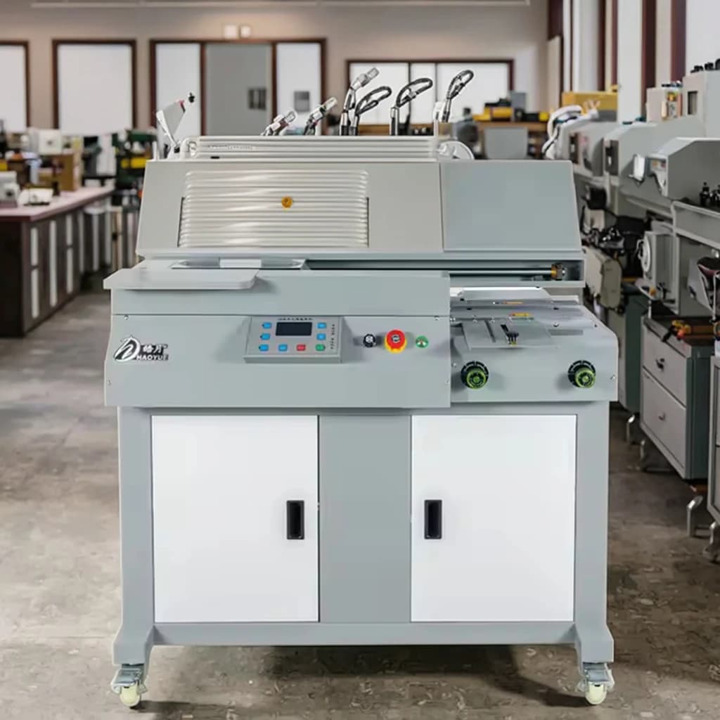 Rilegatrice automatica A4 di grandi dimensioni Cucitrice adesiva termofusibile Rilegatrice elettrica per libri con colla per testo