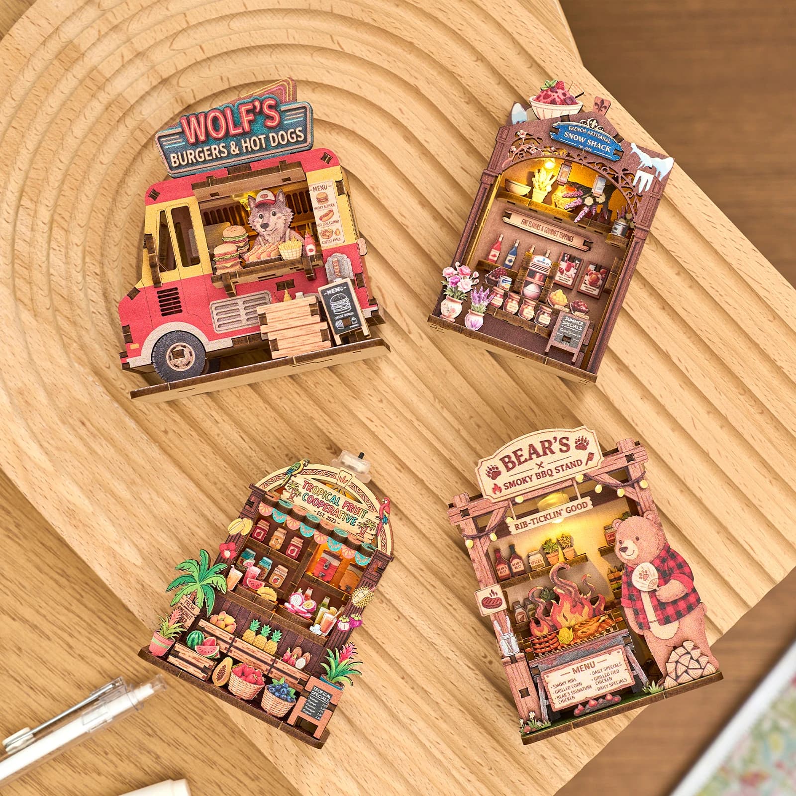 Magneti per Frigorifero Fai-da-Te, Adesivi Magnetici con Cartoni Animati, Puzzle 3D in Miniatura, Decorazioni per Lavagne Bianche e Nere per Bambini