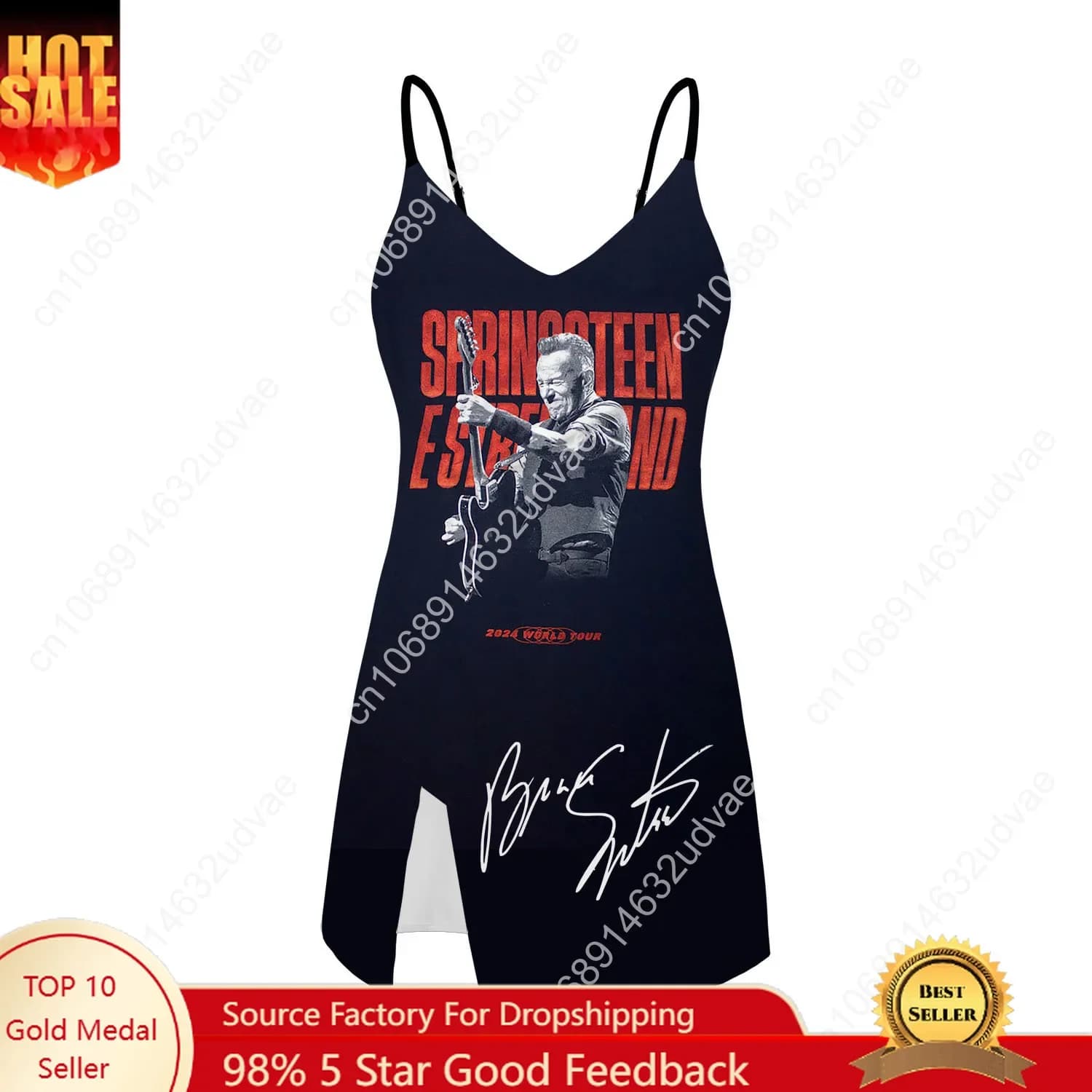 Bruce Springsteen Sling Dress Swimwear Women's Fashionable Swimwear Customized Bikini Beachwear