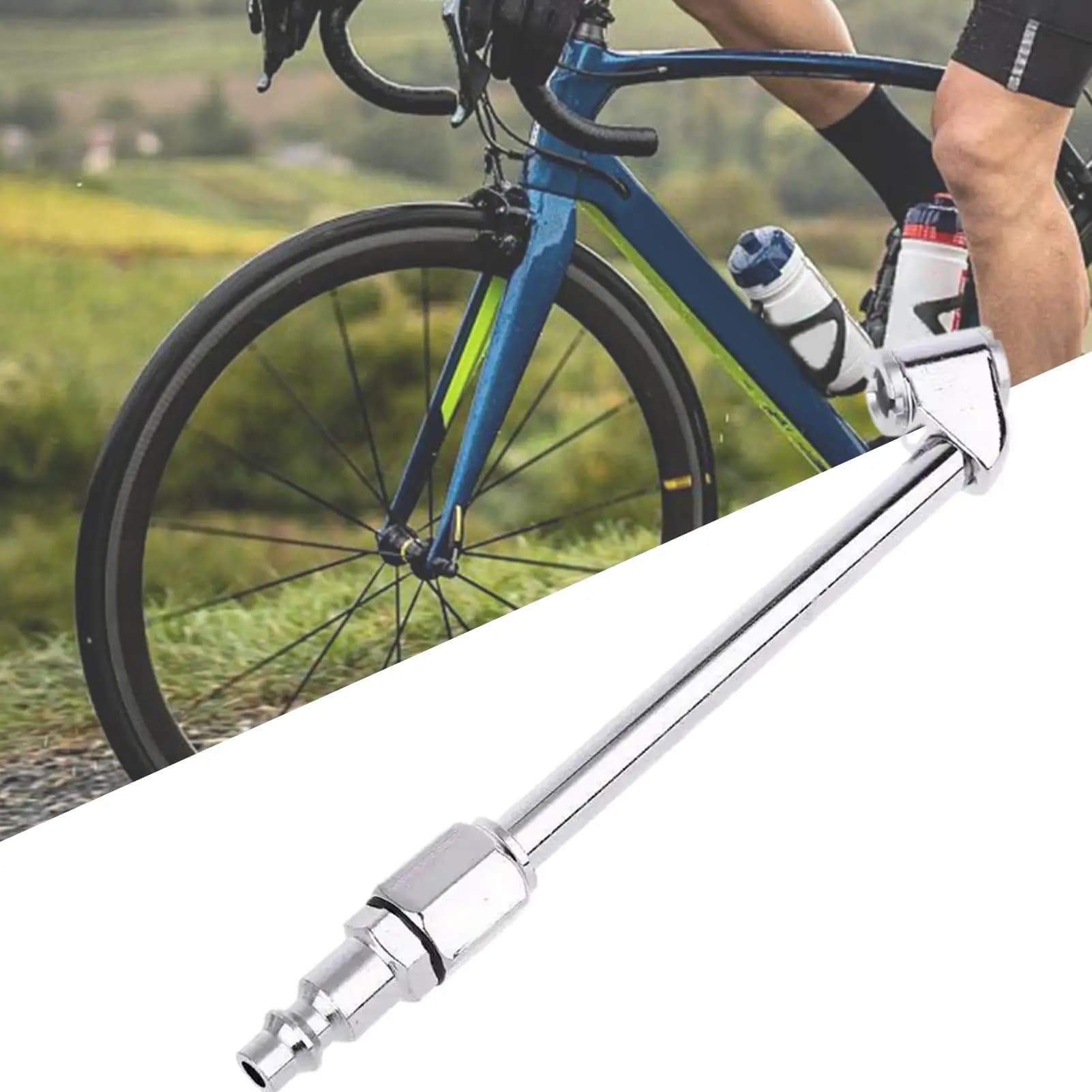 Connettori per Gonfiaggio Pneumatici in Metallo Resistente, Ugello a Innesto Rapido Diritto, per Auto, Camion, Moto, Biciclette, Garage