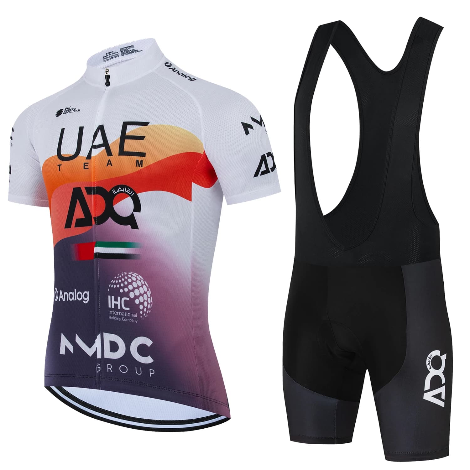 New Set Knitwear UAE Team 2026 Men's Sleeve Short Clothing Cycling Road Bike Knits Complete Shorts with Bretelle Bike MTB Ropa Maillot