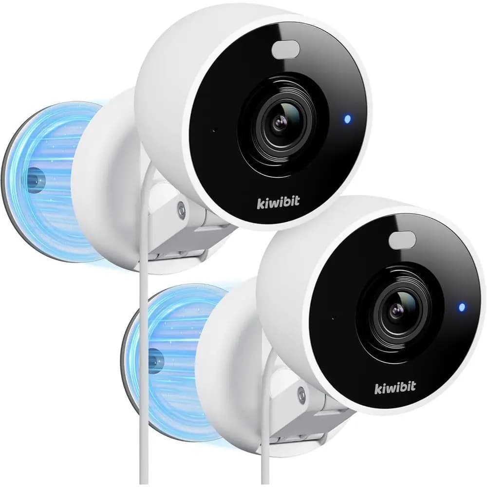 Telecamera di Sicurezza ad Alta Risoluzione per Interni/Esterni con AI, Visione Notturna, Monitoraggio di Animali Domestici/Bambini e Archiviazione Cloud