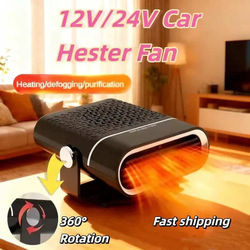 200W Riscaldatore Elettrico Ventola 12V/24V Riscaldatore Per Auto Ventola Di Raffreddamento Riscaldamento Parabrezza Disappannatore Sbrinatore Auto Forniture Auto Riscaldatore Antiappannamento