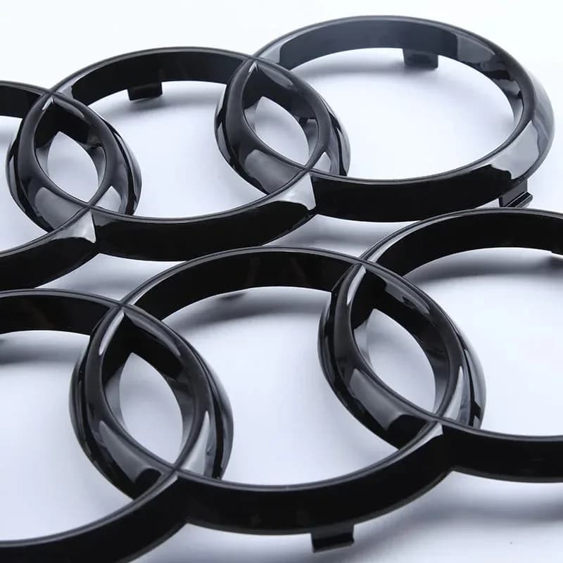For Audi A3 A4 B8 8P A6 C7 A5 Q5 B7 B6 B9 SLINE QUTTRO RS Q3 Q7 S3 S4 S5 S6 4 Rings ABS Car Front Hood Emblem Bonnet Rear Logo