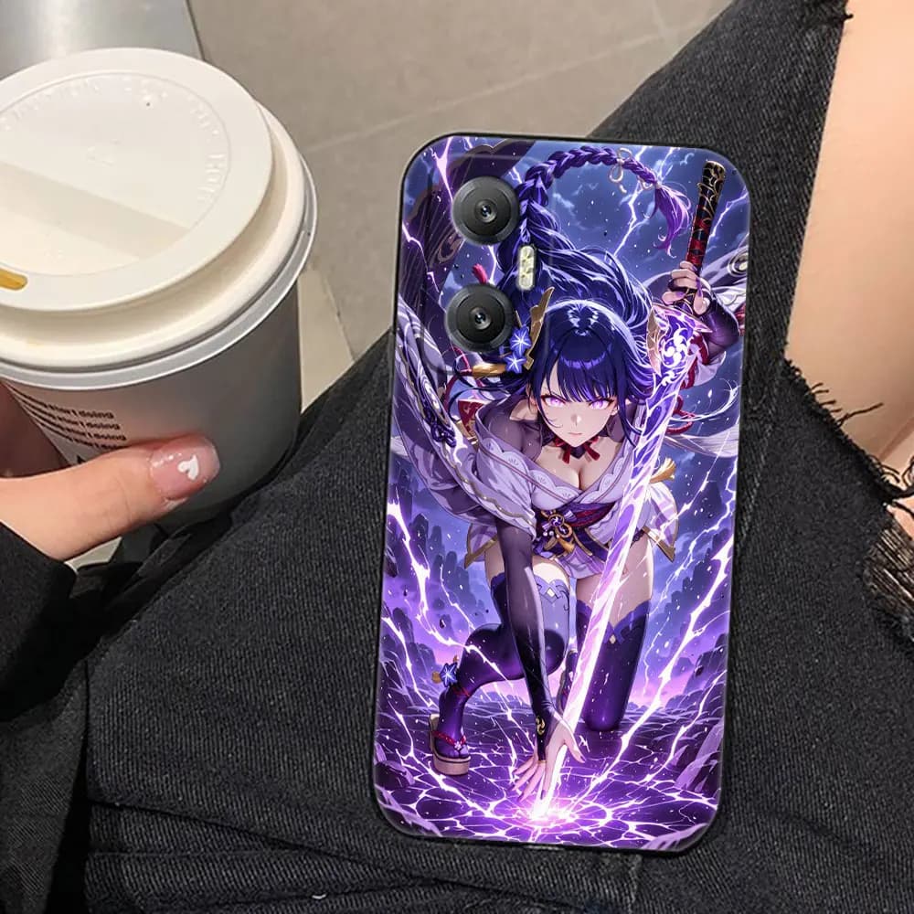 Genshin Impact Zhongli Xiao Cassa Del Telefono Per Infinix ZERO TECNO CAMON SPARK 20 30 30S 40 POVA 5 6 7 POP SMAR 8 9 10 Copertura Della Cassa FAI DA TE