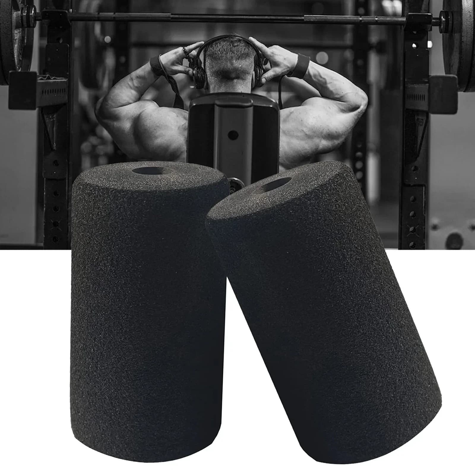 2 Piece Foam Bearing Spare Rollers for Weight Bench Extension for Gym Exercise Machines Foam Bearings for Foot