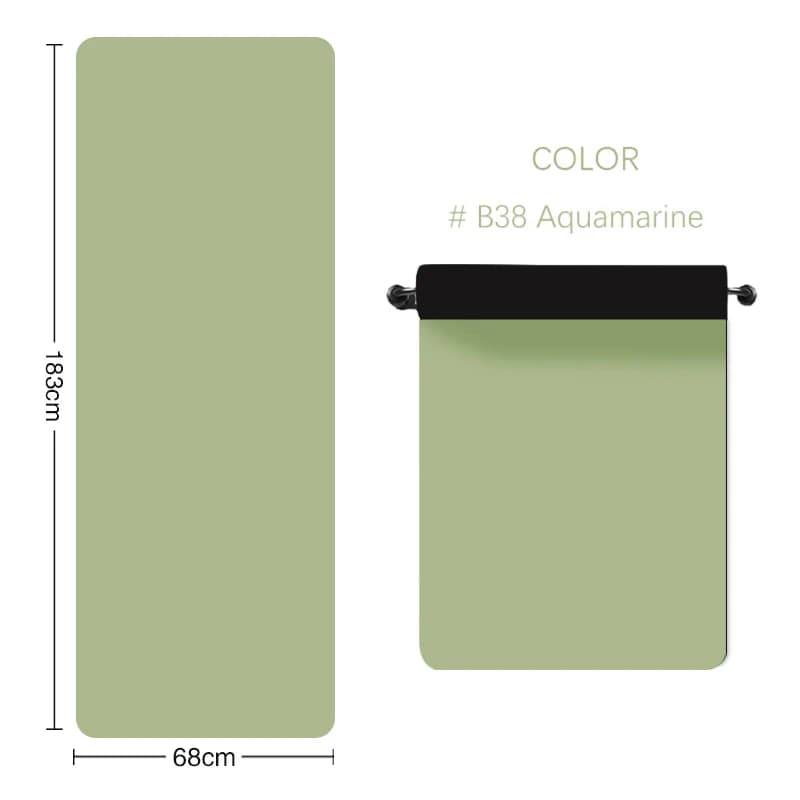 Customized professional yoga mat, eco-friendly, non-slip, natural rubber and PU, for gym use