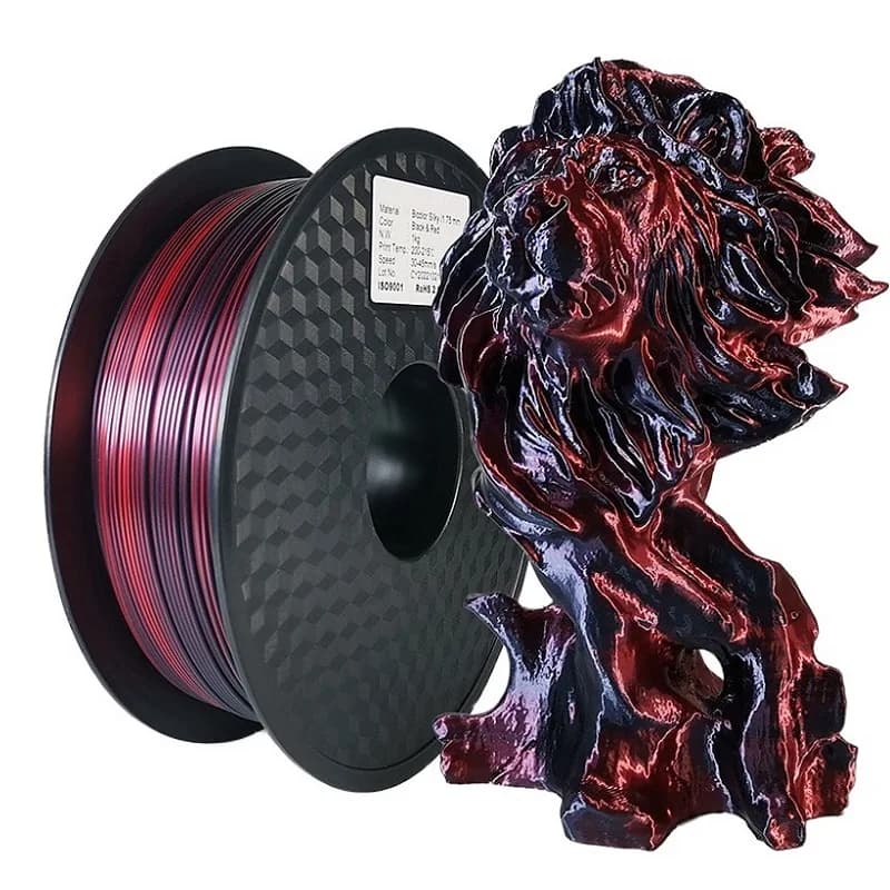 EasyThreed 3D Printer Filament Double Color PLA 1 kg Silk Filament PLA 1,75 mm 3D Printing Materials Plastic Multicolor Filament