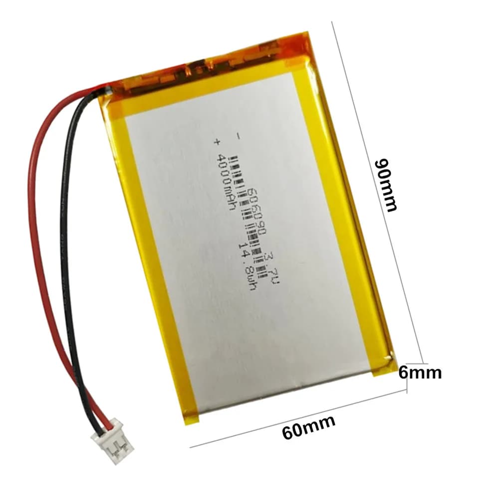 1-10PCS 3.7V 4000mAh 606090 Batteria Lipo Ricaricabile PH 2.0mm 2Pin Connettore Per MP3 GPS Altoparlante Bluetooth Accumulatori E Caricabatterie Di Riserva Tablet PC