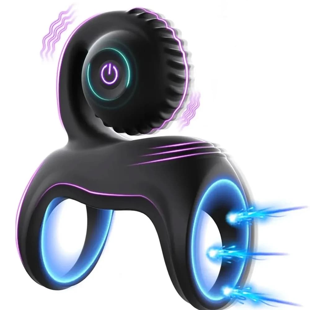 Vibrating Cock Ring Snail Vibe Clitoral Stimulator Penis Ring Sleeve Vibrator Couples Adult Sex Toys for Men Women