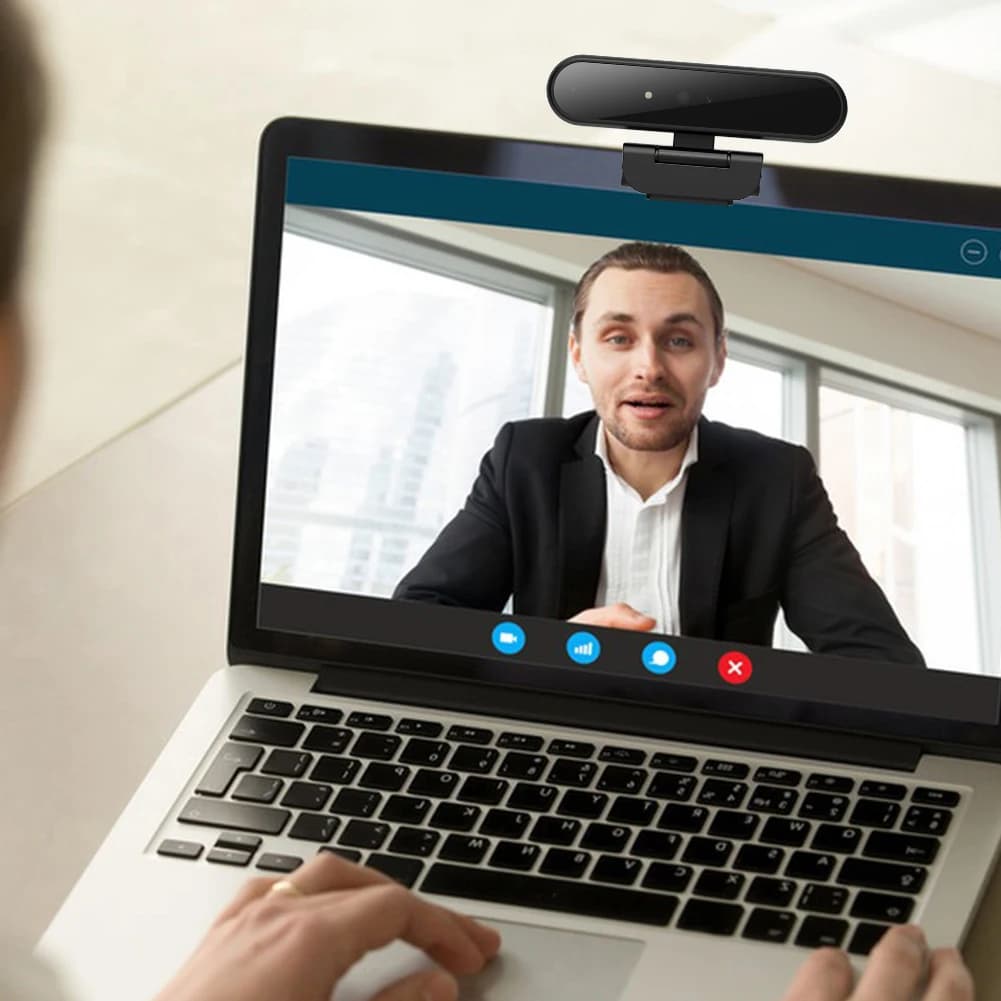 Webcam per Identificazione e Accesso, 1MP 720P/2MP 1080P, Compatibile con Windows 10/11, Webcam USB per Computer e Laptop
