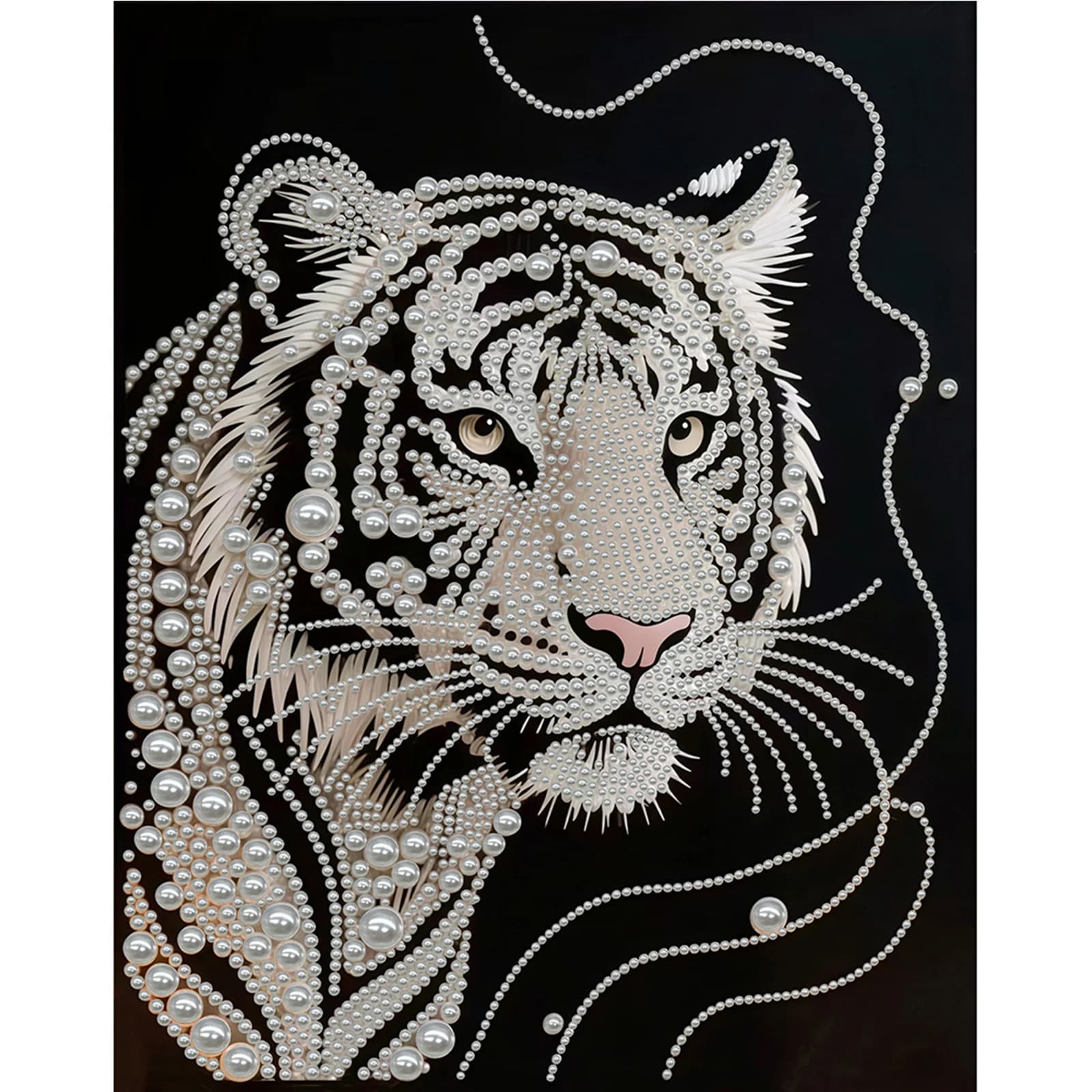 Painting Kit with Fai-da-Te Pearls Without Frame, Paintings with Gems and Pearls, Art and Crafts 30x40cm for Adults/Principants, Gift and Home Decoration