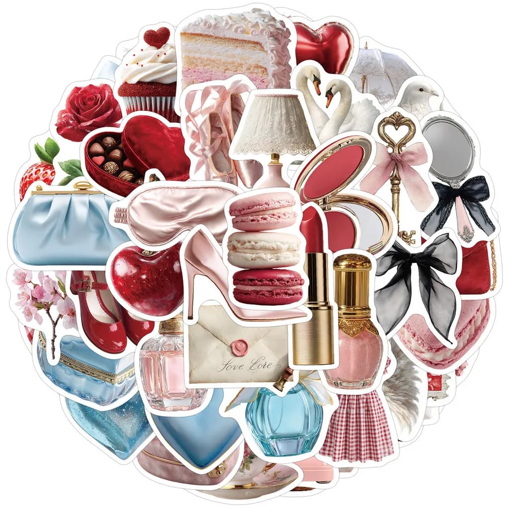 50 adesivi graffiti estetici creativi - decalcomanie impermeabili per bottiglie d'acqua e bagagli Decorazioni fai da te BulingBulingStickers Store