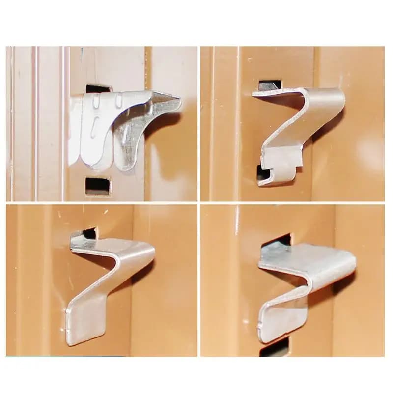 10pcs Heavy Duty Metal Cabinet Shelf Clips Durable Shelving Supports For File Cabinets Shelf Clips Adjustable Supports Clip