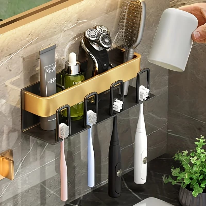 Piece Bathroom Facilities A Perforated Toothbrush Holder for Storing Toothbrushes and Other Items in the Bathroom