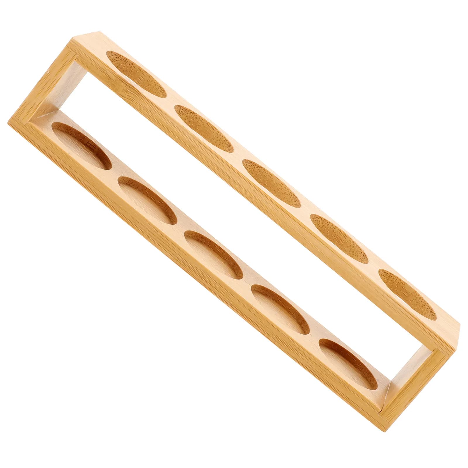 1Pcs Bamboo Wood Essential Oil Display Rack 5-Slot Desktop Storage Organizer for Aromatherapy Bottles Shelf Stand Gift