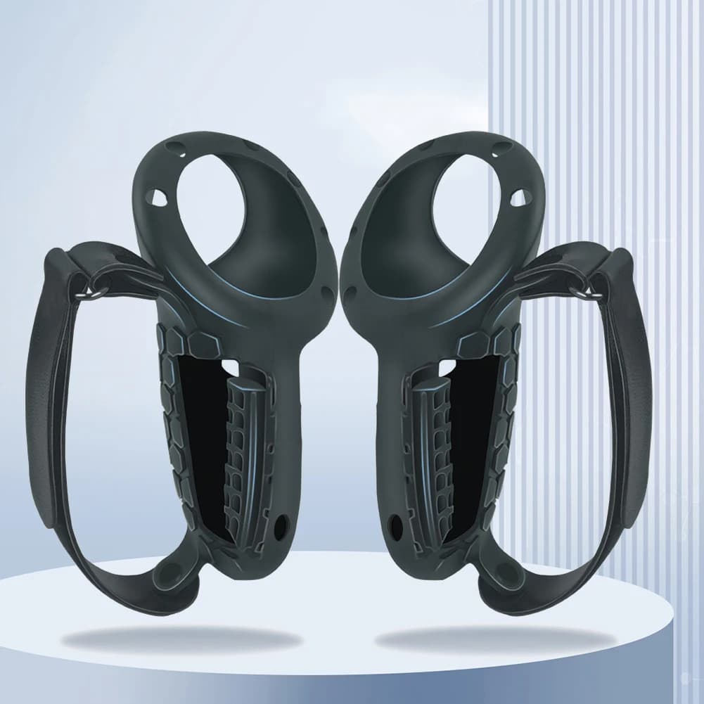 Set di Copri-Controller con Cinturino da Polso, Copri-Batteria e Custodia Protettiva per Controller, Kit di Accessori VR per Meta Quest 3