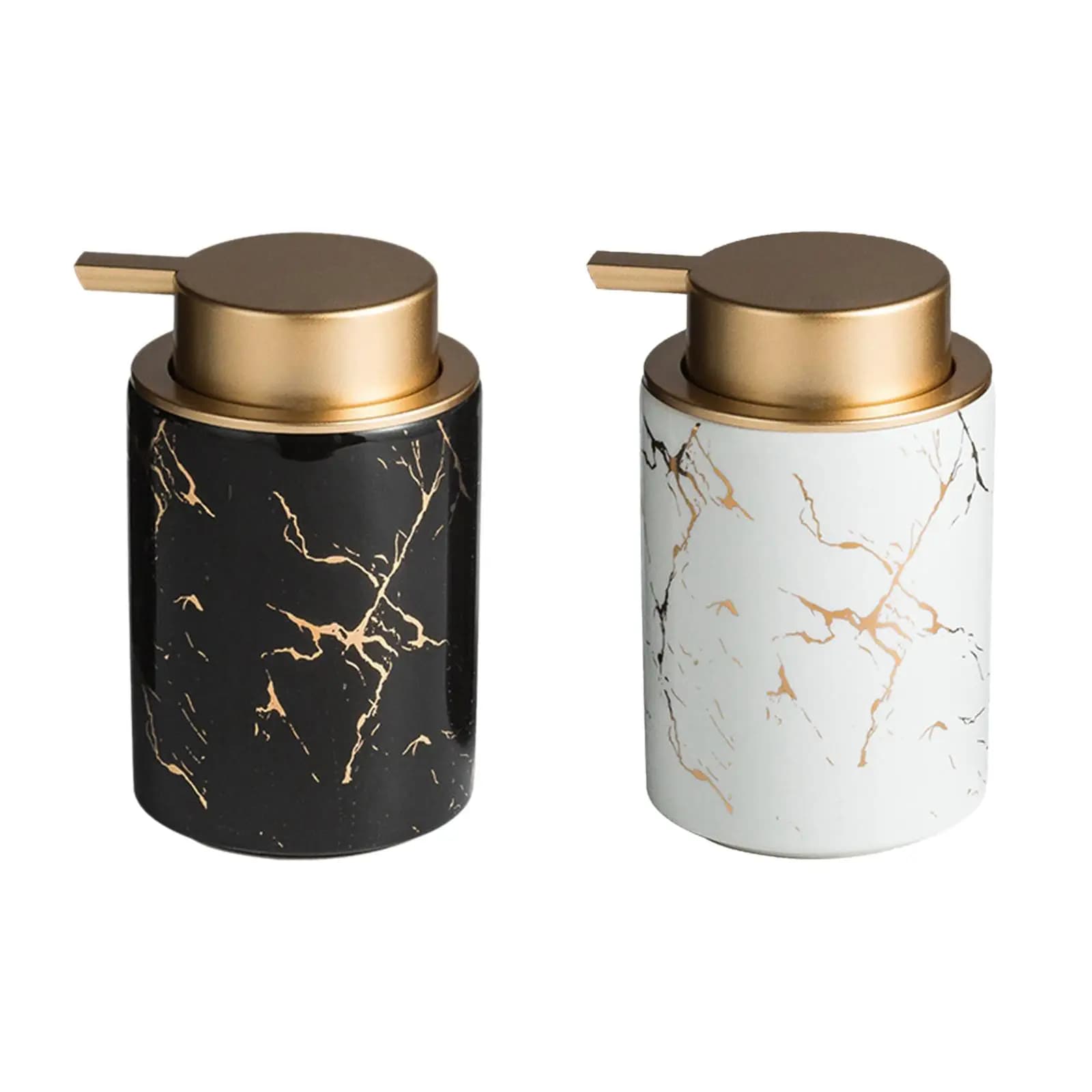 Dispenser di sapone in ceramica Accessori per il bagno Dispenser di lozione per bottiglia con pompa per sapone per lavare i piatti da appoggio