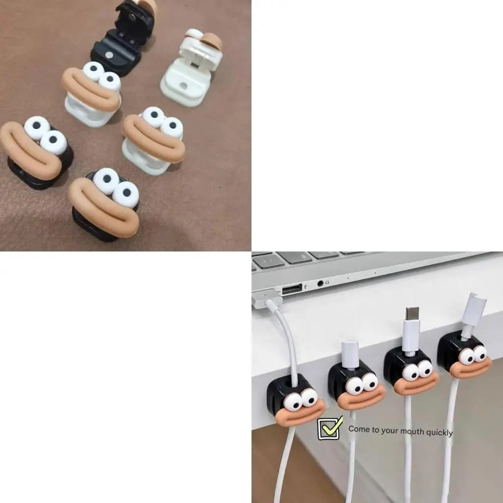 5/10 pezzi clip per cavi magnetici da scrivania per ufficio, organizzazione, protezione per desktop, avvolgicavo