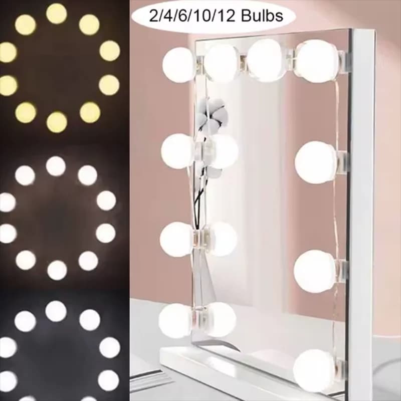 Vanity Light 10 Makeup Mirror Dimmable Lamp Brightness Color Adjustable Stick For Makeup Table