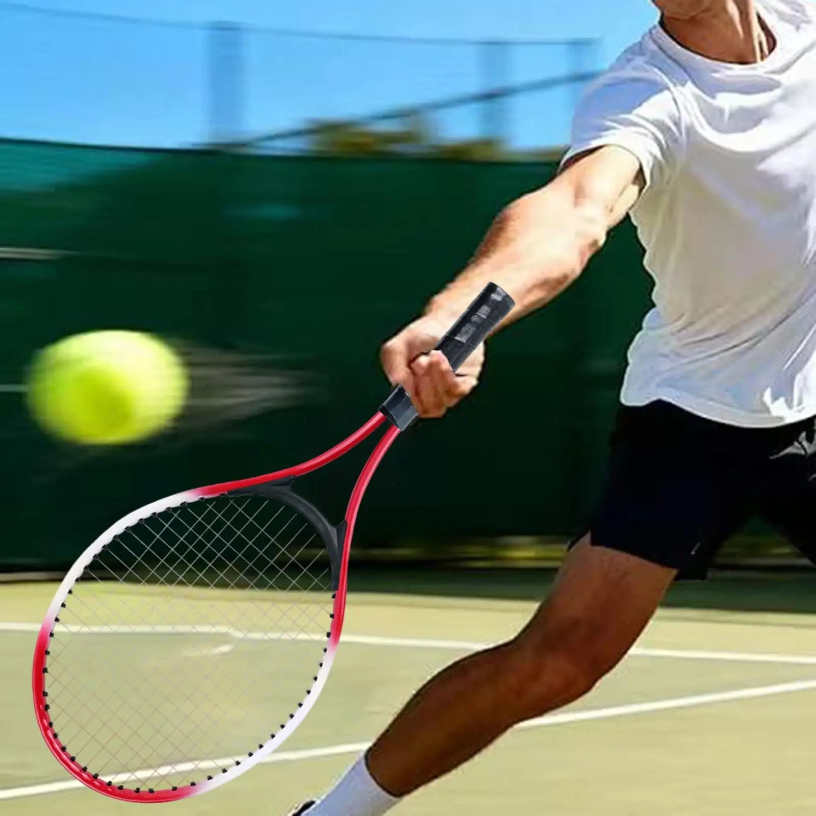 Attrezzatura per racchette da tennis, leggera e robusta, per allenamento per adulti, pratica sportiva indoor e outdoor, per uomini e donne, regalo per principianti