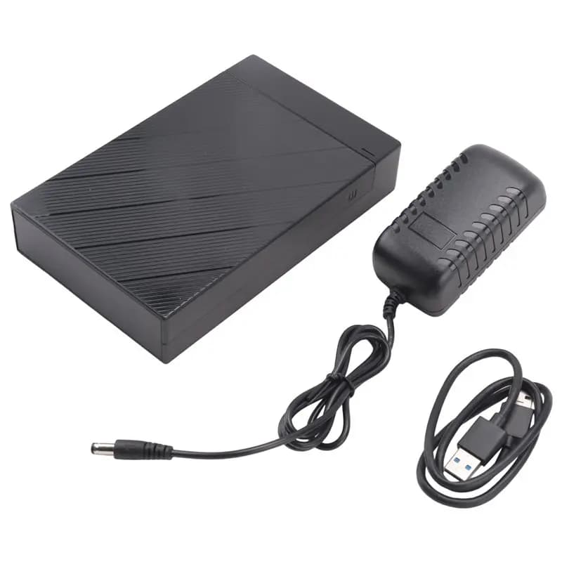 NEW HOT In Stock-USB 3.0 External Hard Drive Box 2.5/3.5 Inch SATA To Tool-Free Installation HDD Case For Laptop US Power Supply