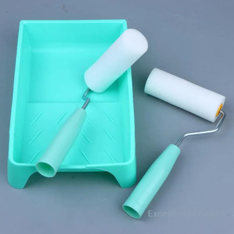 Durable Foam Paint Roller Sleeves Mini White Sponge Rollers For Art Painting