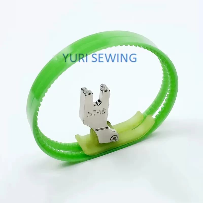 NT-18 double roller tank presser foot lockstitch leather belt ring plastic wheel industrial sewing machine accessories
