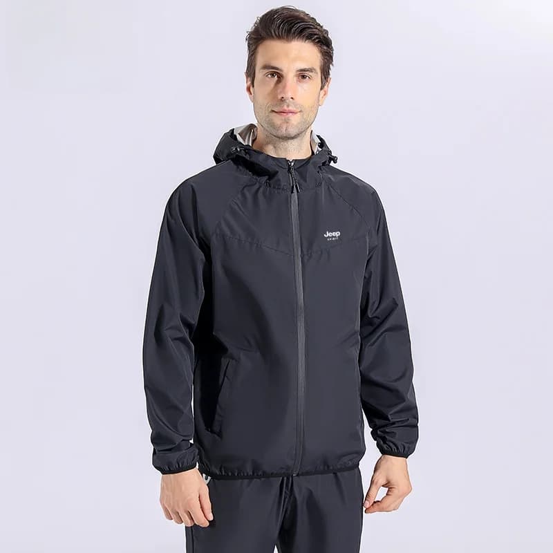 Unisex Professional Training Set for Intense Sweat - Jumpsuit and Sports Clothing for Running, Plus Size