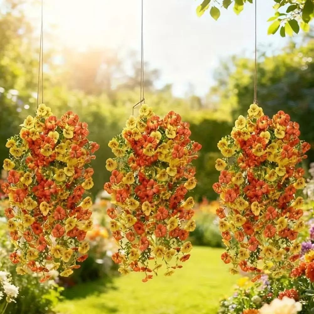 Realistic Simulated Plants Artificial Plants 2 Pcs Simulated Plants Set Realistic Decorative Fake Greenery Home Office Decor