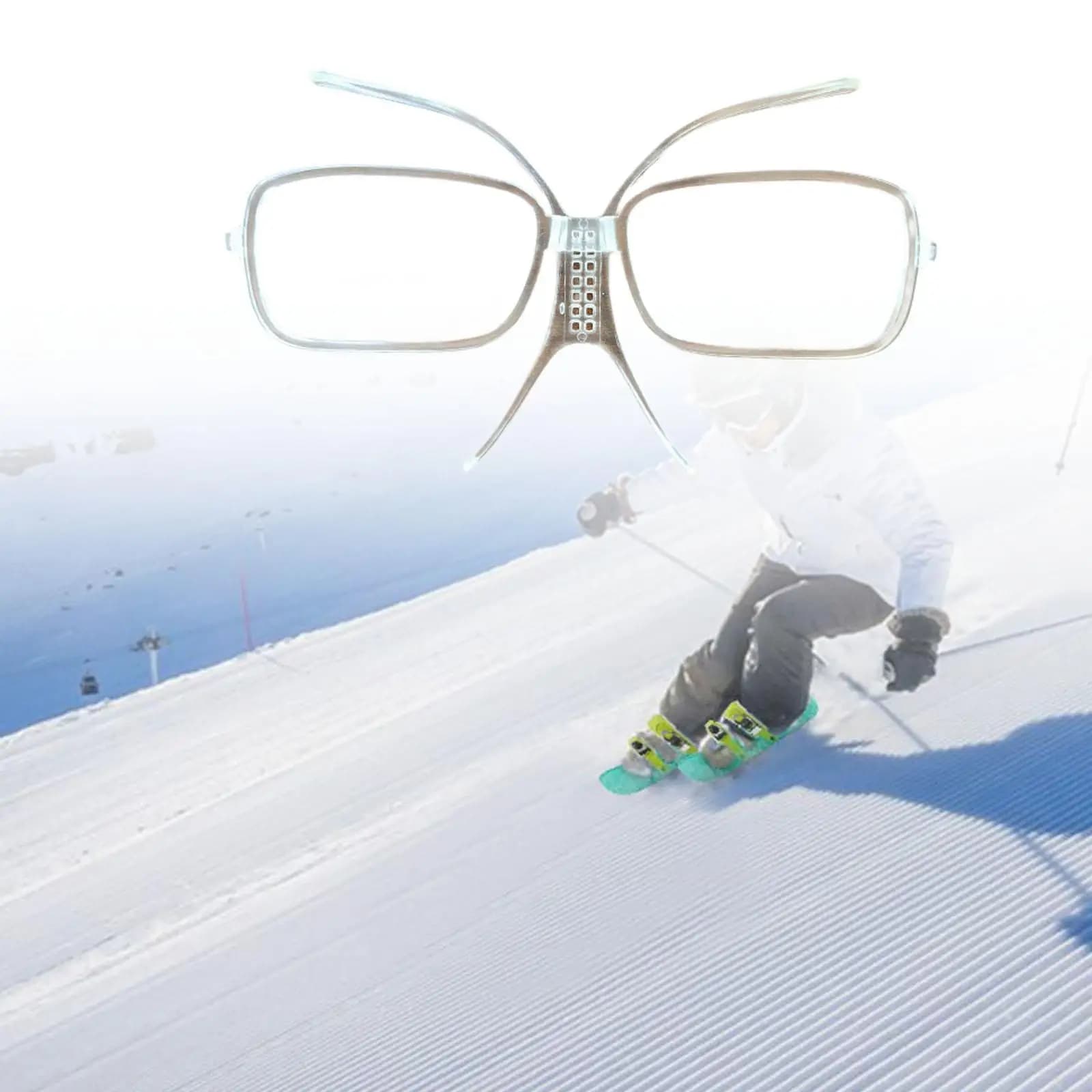 Skiing Goggles Frame TR90 Clear Myopia Adapter Universal Fit Winter Sports Eyewear for Ski Goggles
