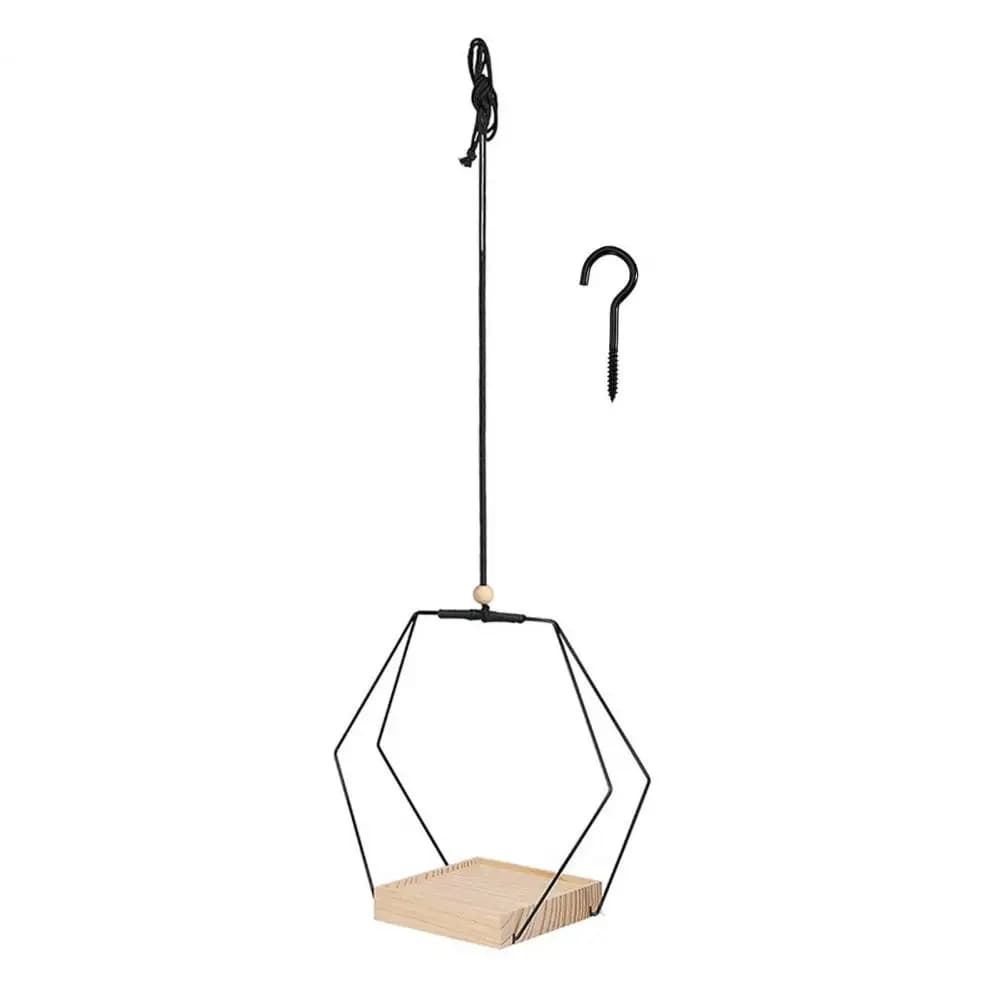 Door hanging plants on the farm with wooden base Vase from hanging flowers rustic Shelf Flower Basket Plants Hanging Hangers Decoration of the house
