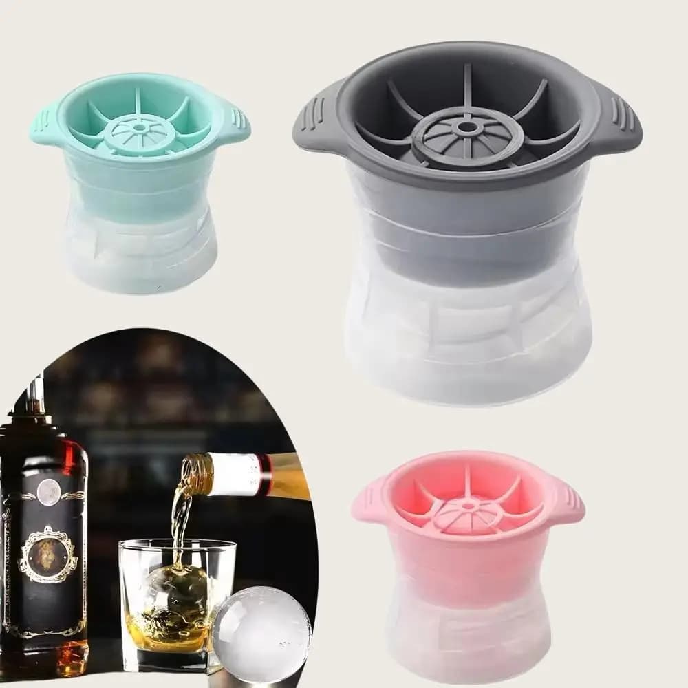 1pc Bar Whisky Rotondo Macchina per cubetti di ghiaccio Silicone Forma di palla grande Sferica Macchina per stampi per cubetti di ghiaccio Congelatore rapido Gadget da cucina