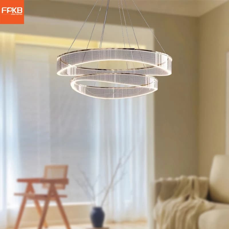 Modern art decorative chandelier design living room dining room bedroom simple bedroom chandelier model round luxury light