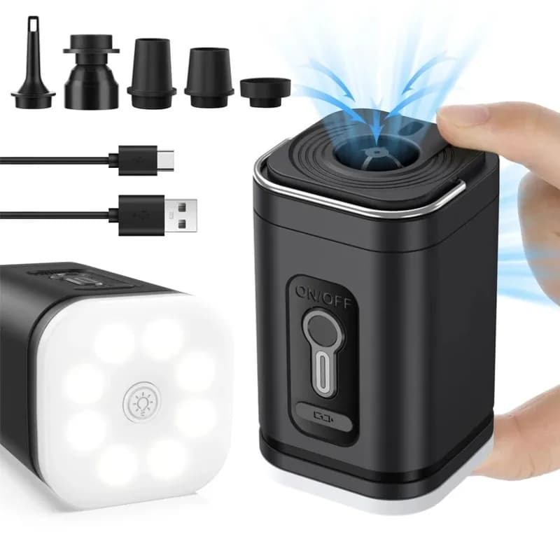 Pompa d'aria Compressore wireless Zaino gonfiabile per borsa di stoccaggio sottovuoto commestibile da campeggio all'aperto