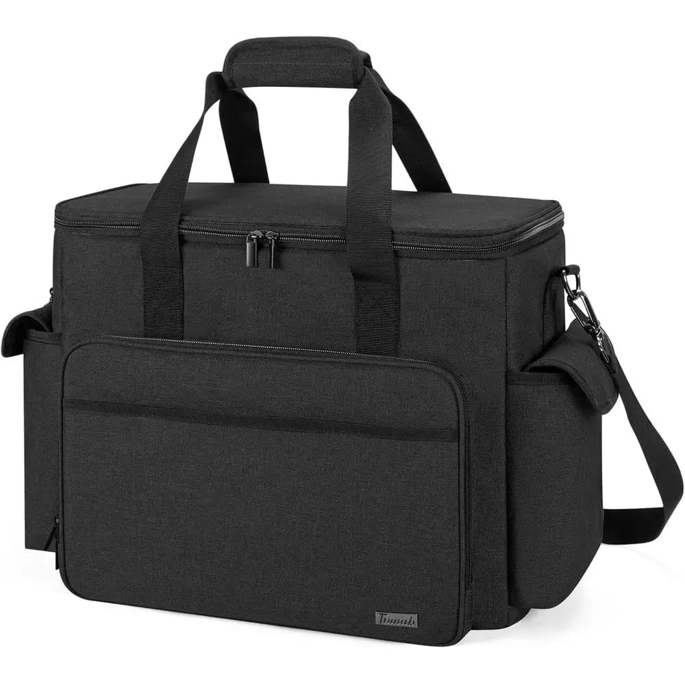Trunab Borsa per album grande con custodia imbottita per laptop, borsa per organizer per borsa artigianale con tasche multiple per forniture per scrapbooking a