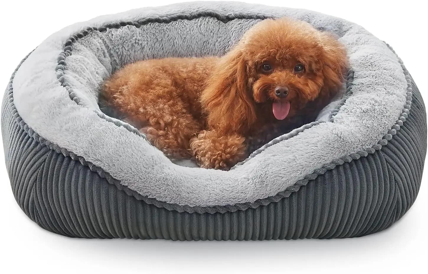 Cuccia Lavabile per Cani e Gatti, Tappetino Morbido Calmante con Fondo Antiscivolo (20x19x6 pollici)