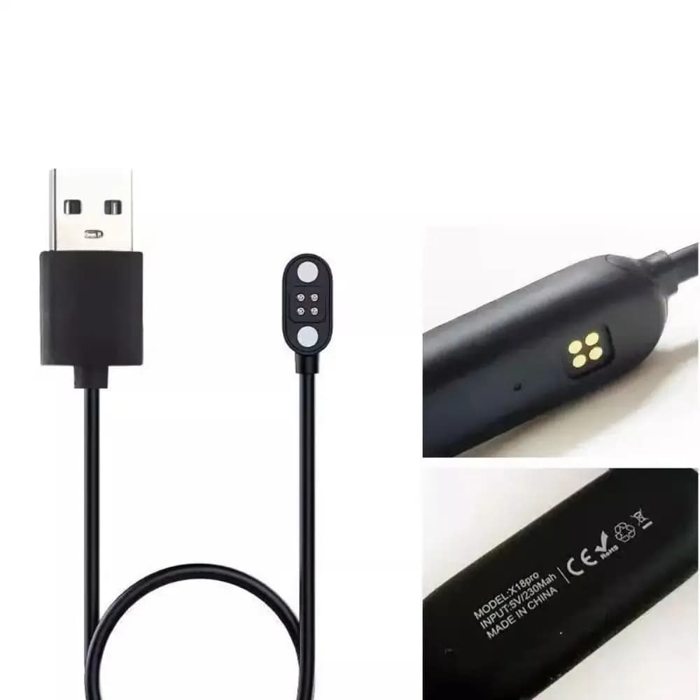 Caricatore per auricolari a conduzione ossea magnetica Caricatore per cuffie USB 5V 1A Cavo di ricarica wireless impermeabile per YUANS X7/X8/X18pro