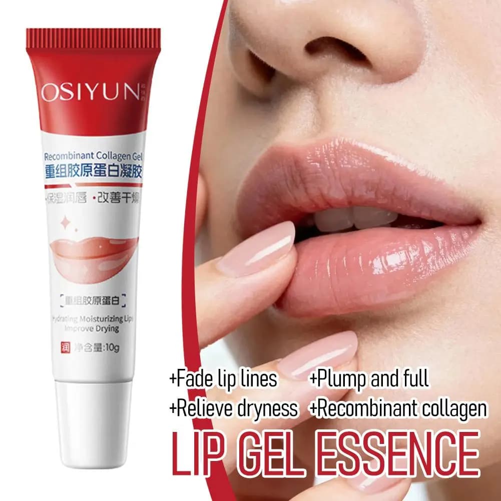 Recombinant Collagen Lip Serum – Hydrating and Nutrient Lip Lip Treatment for Dating Labial Rugs, Multi-effect Lip Balm