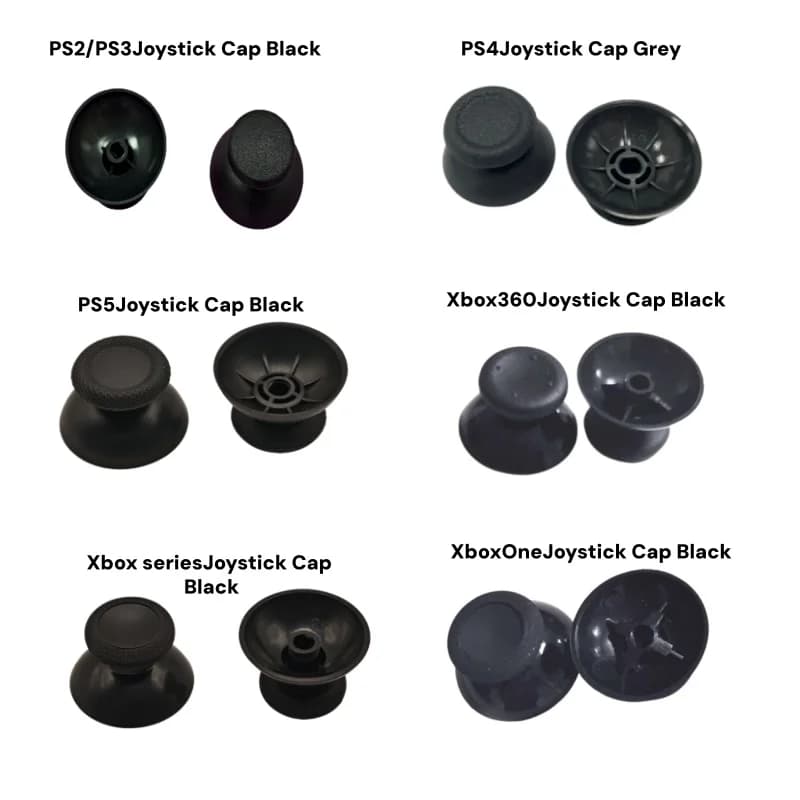 10 Grip di Ricambio per Controller PS2/PS3/PS4/PS5/Xbox, Coperture per Leve dei Pulsanti, Parti in Similpelle 3D