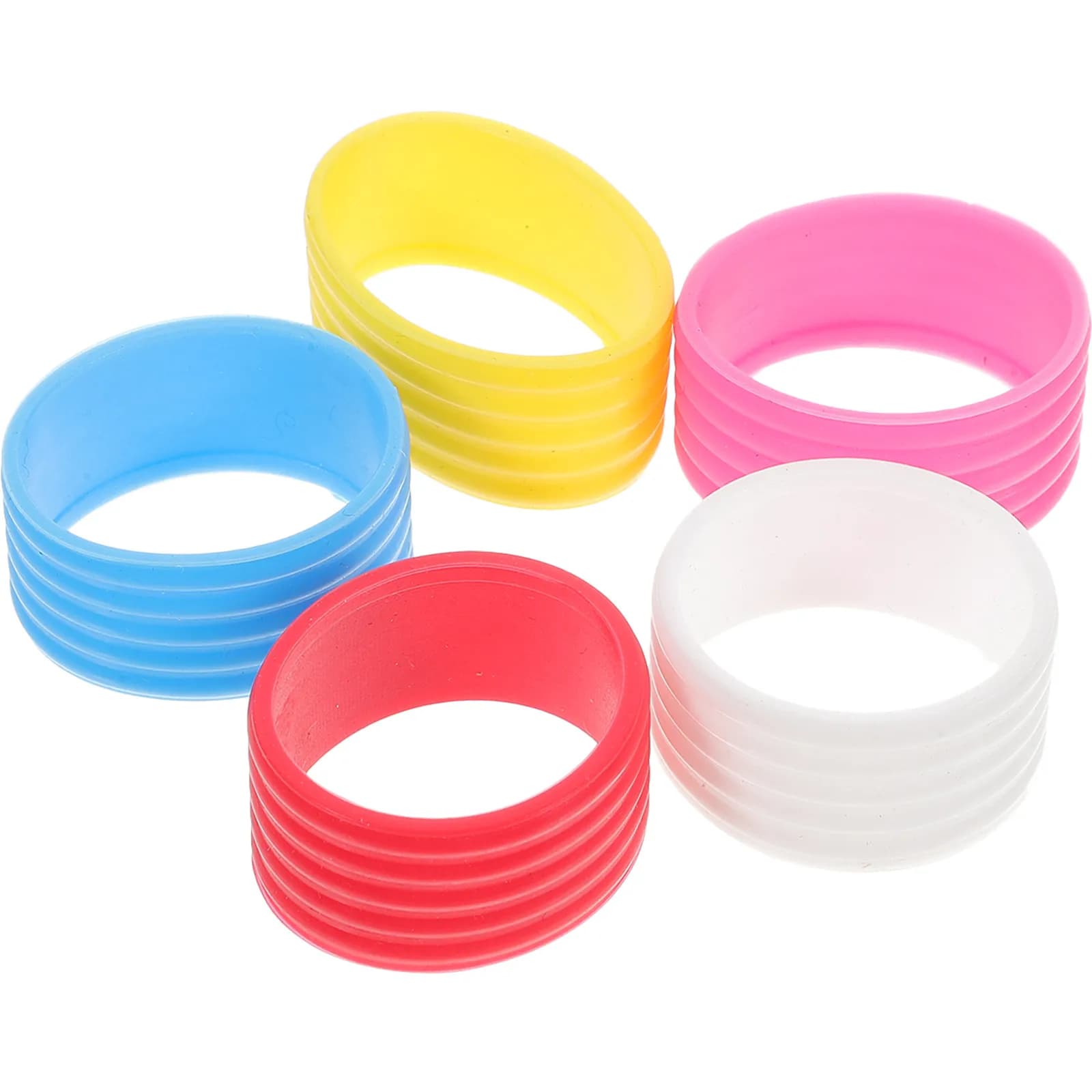 5 Pieces of Premium Slices and Flexible in Silicone for Rackets, Absorb sweat Fastly for Tennis, Badminton, Squash, Racquetball, Pickleball