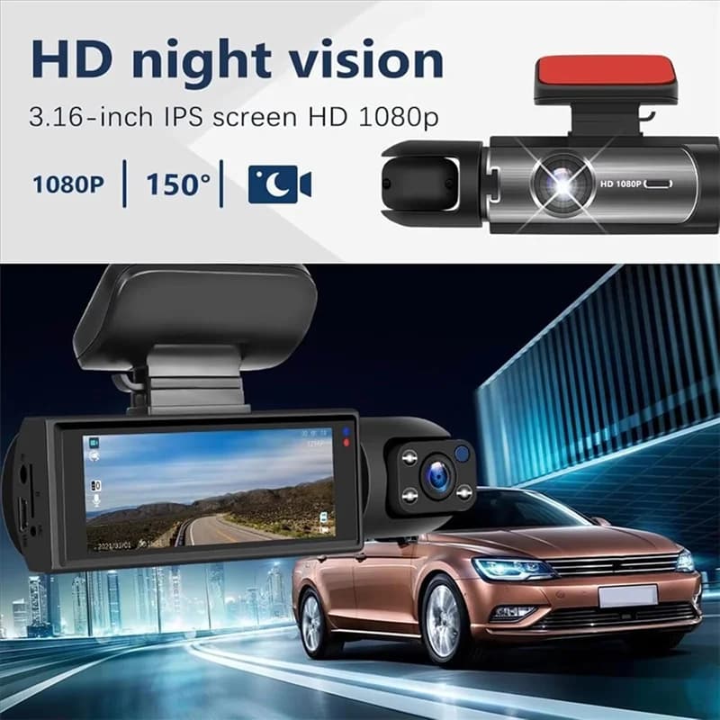 64 GB Front and rear dashboard camera Front and rear dashboard camera Full HD 1080P with integrated wireless Wi-Fi