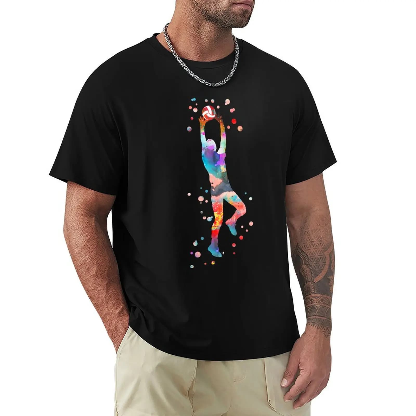 T-shirt da ragazza per il pallavolo, T-shirt casual da lavoro