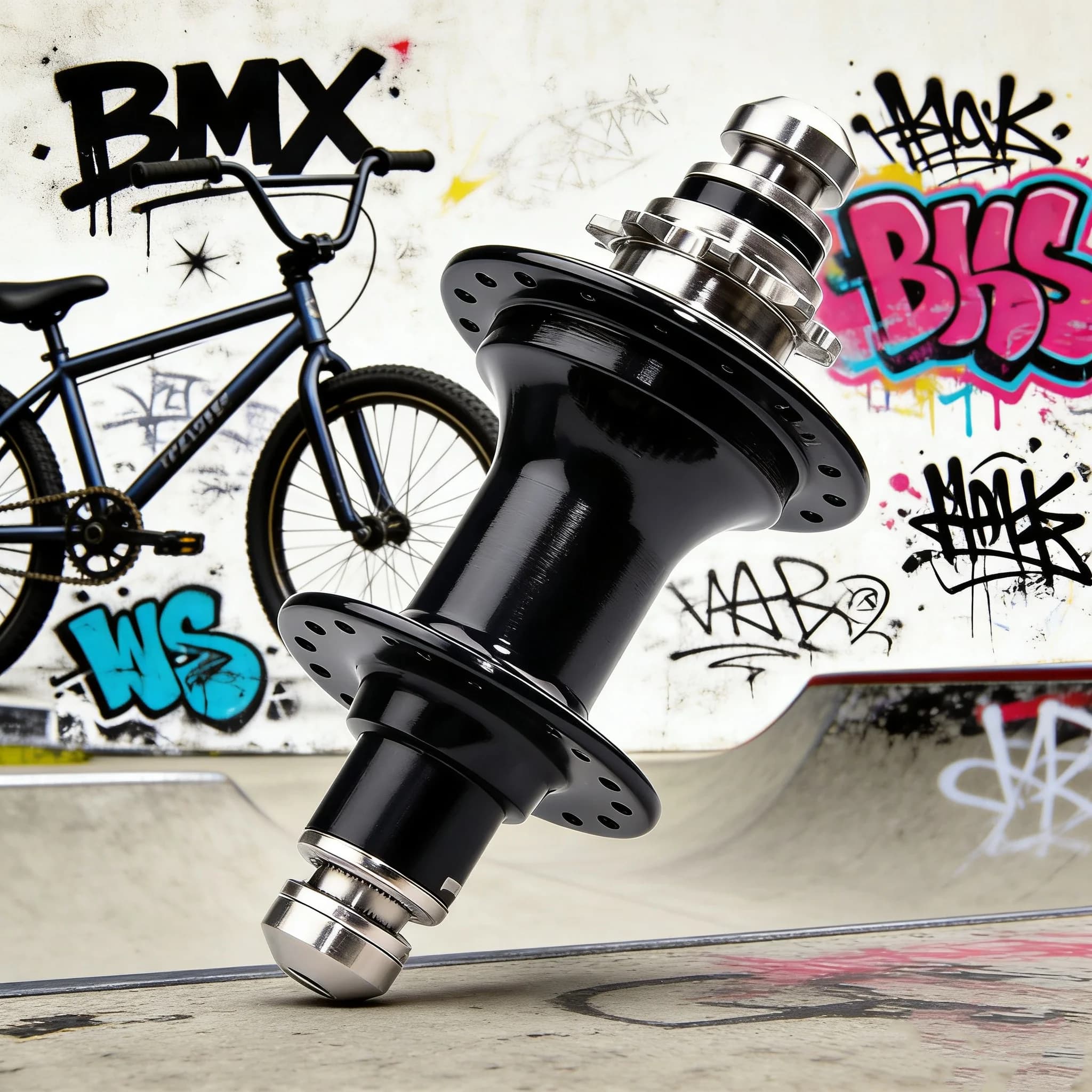 Mozzo posteriore BMX Kwok in lega di titanio, ultra-leggero, per mini bici, 9T 36H, 120 scatti sonori