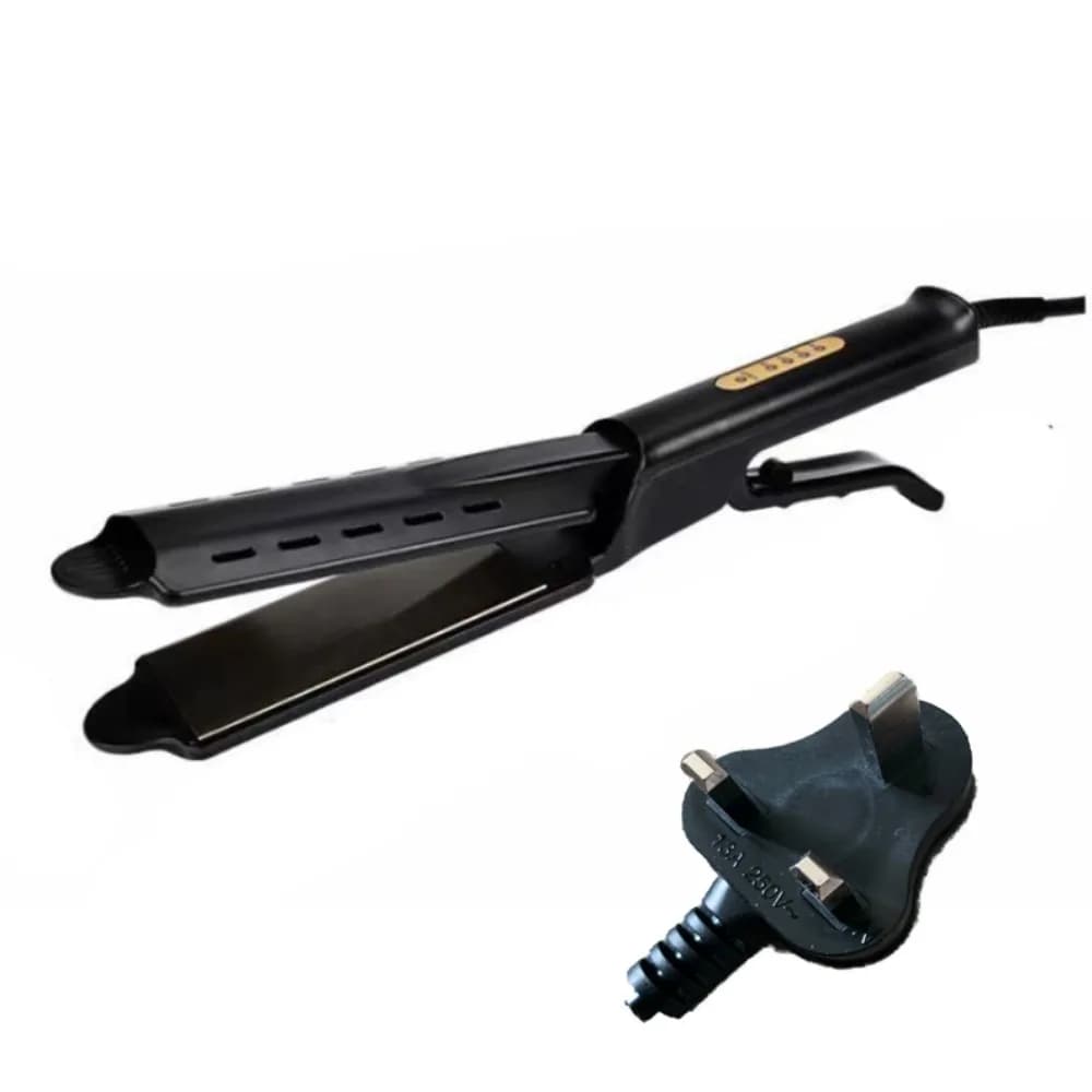 Hair plate 2 in 1 Adjustable wide plate in temperature Iron Quick heating with venting hole Iron travel