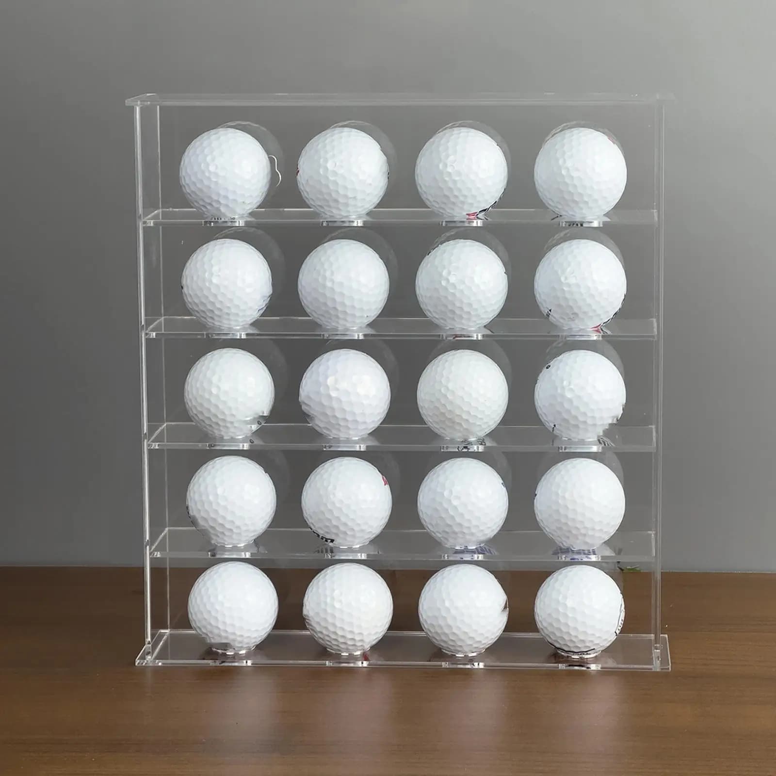 Golf Ball Holder Acrylic Display Box Wall Mounted Storage Cabinet for Custom Golf Ball Collection Home