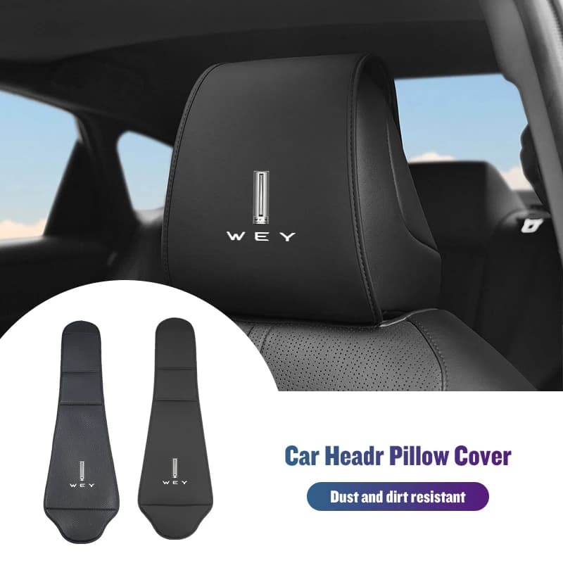 Car Seat Headrest Protector Head Neck Pillow Cover Auto Accessories For Wey GREAT WALL HAVAL H6 H9 M6 F7 F7X POER