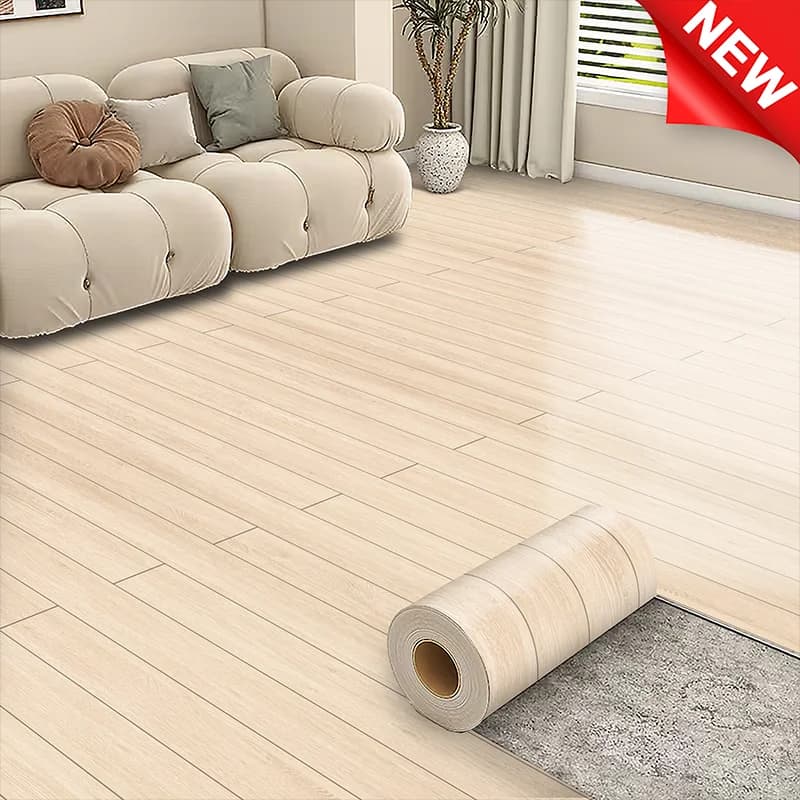 Wall sticker for Flooring Effect Wood Anti-Macchia, Self-adhesive, Waterproof and Resistant to Usura, Vinyl Flooring for Restructuring Kitchen