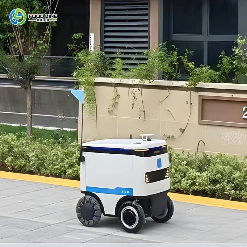 Highly stable and low-fault take-away robots for take-away delivery with insulated cheap food container